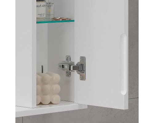 Зеркало со шкафом Volna Lake 80 L zsLAKE80.L-01 с подсветкой Белое