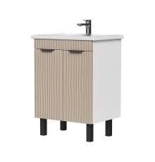 Тумба под раковину Volna Lotty 60 tnLOTTY60.2D-13 цвет Латте Белый