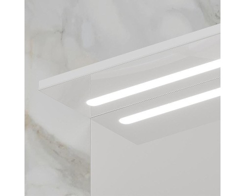 Зеркало со шкафом Volna Milena 55 R zsMLN55.R-01 с подсветкой Белое