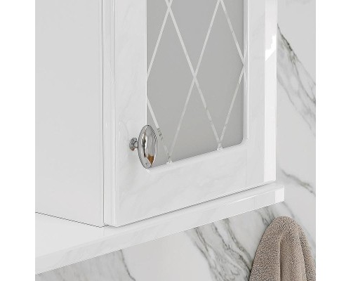 Зеркало со шкафом Volna Milena 55 R zsMLN55.R-01 с подсветкой Белое