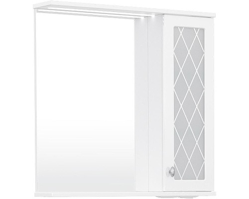 Зеркало со шкафом Volna Milena 70 R zsMLN70.R-01 с подсветкой Белое