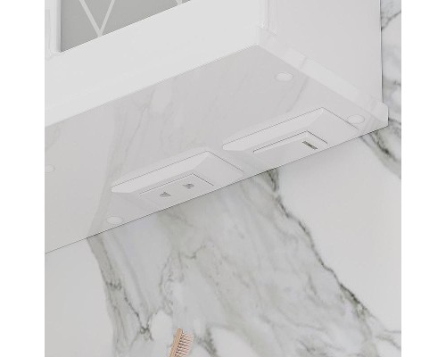 Зеркало со шкафом Volna Milena 70 R zsMLN70.R-01 с подсветкой Белое