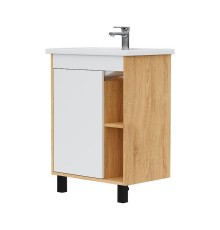 Тумба под раковину Volna Osmond 60 tnOSMOND60.1D-04 цвет Белый Дуб сонома