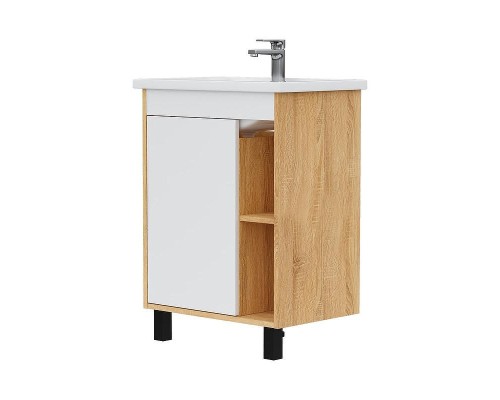 Тумба под раковину Volna Osmond 60 tnOSMOND60.1D-04 цвет Белый Дуб сонома