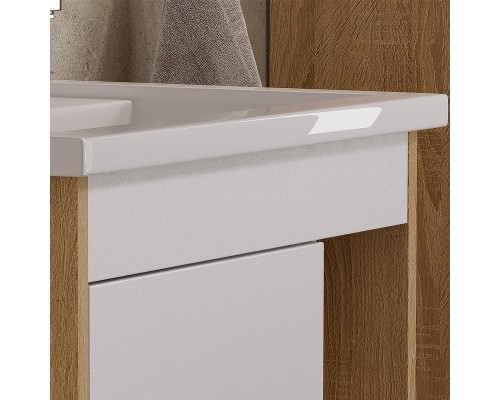 Тумба под раковину Volna Osmond 60 tnOSMOND60.1D-04 цвет Белый Дуб сонома