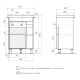 Тумба под раковину Volna Osmond 60 tnOSMOND60.1D-04 цвет Белый Дуб сонома