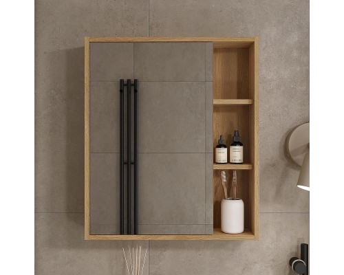 Зеркальный шкаф Volna Osmond 60 szOSMOND60 цвет Дуб сонома