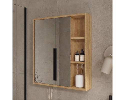 Зеркальный шкаф Volna Osmond 60 szOSMOND60 цвет Дуб сонома