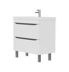 Тумба под раковину Volna Prime 80.2Y tnPRIME80.2Y-01 Белая Темно-серая