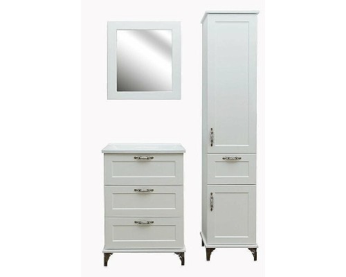 Шкаф пенал Эстет Bali Classic 42 R ФР-00002158 Белый