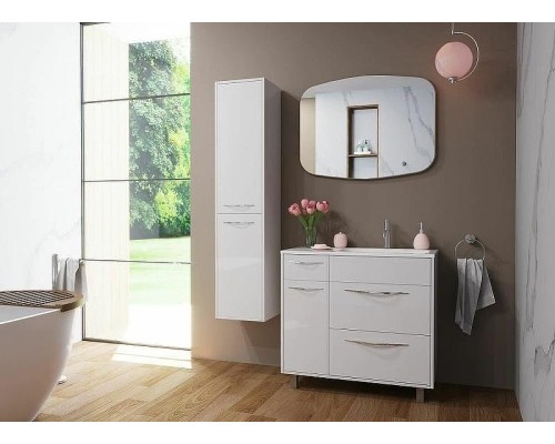 Шкаф пенал Эстет Barcelona 35 L ФР-00003586 подвесной Белый