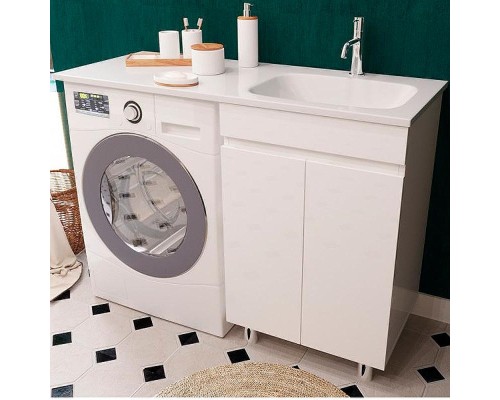 Тумба с раковиной Эстет Barcelona Luxe 120 R ФР-00007066 Белая