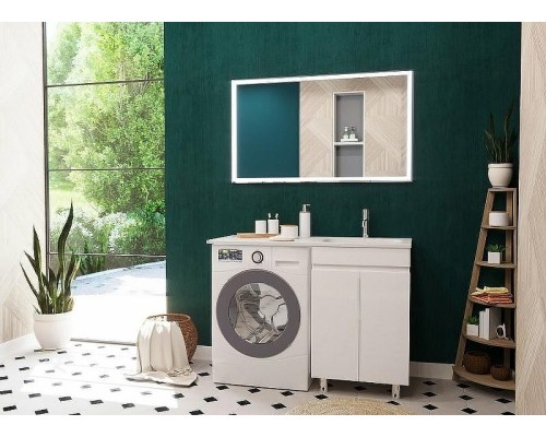 Тумба с раковиной Эстет Barcelona Luxe 120 R ФР-00007066 Белая