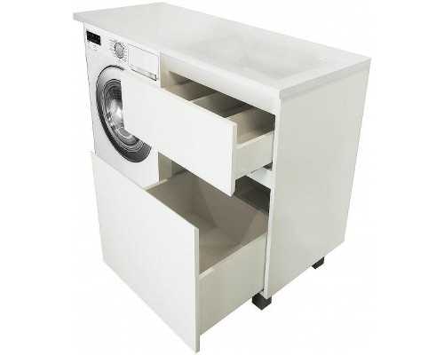 Тумба с раковиной Эстет Dallas Luxe 100 R ФР-00002316 Белая