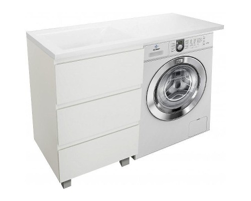 Тумба с раковиной Эстет Dallas Luxe 100 L ФР-00002317 Белая