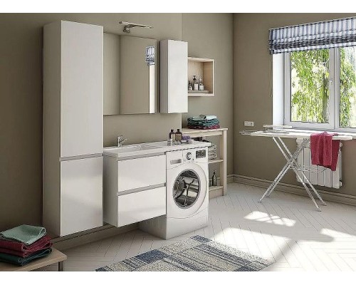 Тумба с раковиной Эстет Dallas Luxe 115 L ФР-00002296 подвесная Белая