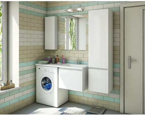 Тумба с раковиной Эстет Dallas Luxe 120 R ФР-00001926 подвесная Белая