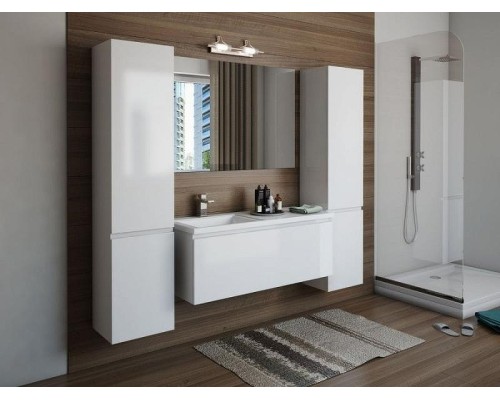 Шкаф пенал Эстет Dallas Luxe 40 L ФР-00001948  подвесной Белый