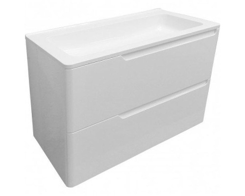 Тумба с раковиной Эстет Kare Luxe 80 ФР-00005715 подвесная Белая