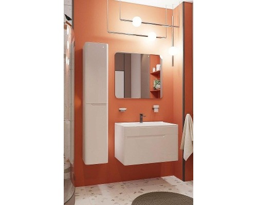 Шкаф пенал Эстет Kare Luxe 35 L ФР-00006001 подвесной Белый