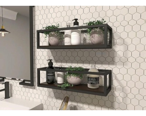 Полка Эстет Malibu Luxe 52 ФР-00007120 Темное дерево