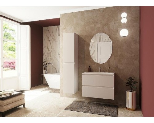 Шкаф пенал Эстет Malta 35 L ФР-00007061 подвесной Белый