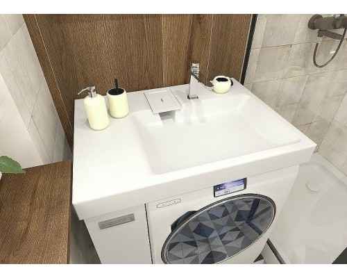 Тумба с раковиной Эстет Riga Luxe L 80 ФР-00009660 Белая