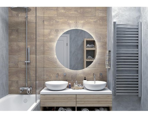 Зеркало Континент Ajour D 800 ЗЛП590 с подсветкой с сенсорным выключателем