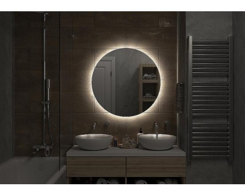 Зеркало Континент Ajour D 1000 ЗЛП2093 с подсветкой с бесконтактным выключателем