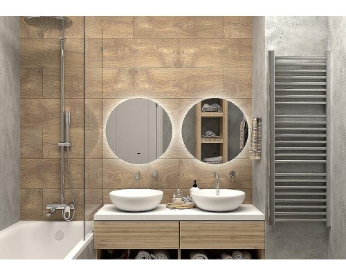 Зеркало Континент Ajour D 550 ЗЛП528 с подсветкой с бесконтактным выключателем