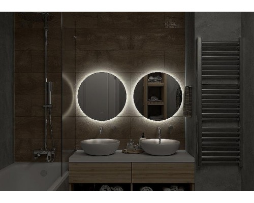 Зеркало Континент Ajour D 550 ЗЛП528 с подсветкой с бесконтактным выключателем