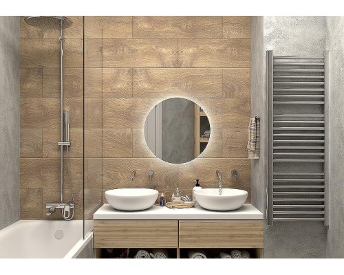 Зеркало Континент Ajour D 550 ЗЛП528 с подсветкой с бесконтактным выключателем