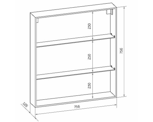 Зеркальный шкаф Континент Allure LED 80 МВК045 с подсветкой Белый