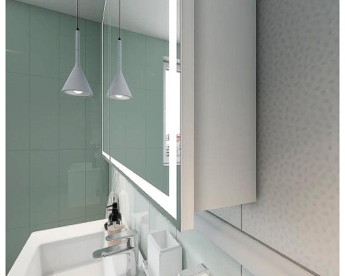 Зеркальный шкаф Континент Allure LED 100 МВК044 с подсветкой Белый