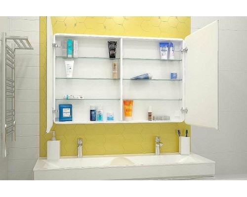 Зеркальный шкаф Континент Avenue 120 МВК001 с подсветкой Белый