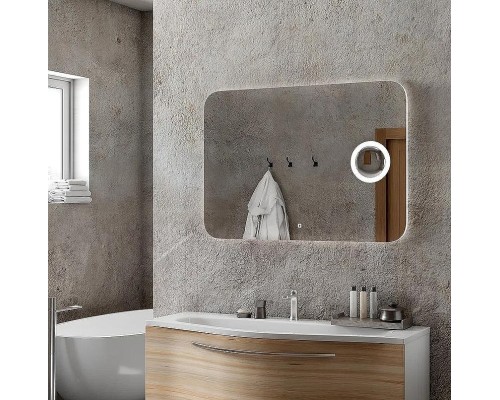 Зеркало Континент Elegant 1200х700 ЗЛП699 с подсветкой с сенсорным выключателем