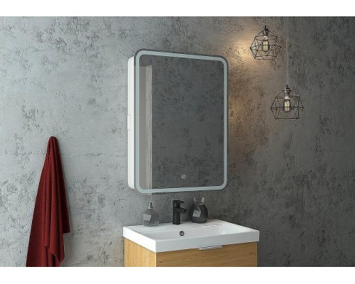 Зеркальный шкаф Континент Elliott LED 55 R МВК016 с подсветкой Белый