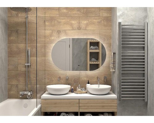 Зеркало Континент Fleur 1200x700 ЗЛП639 с подсветкой с бесконтактным выключателем