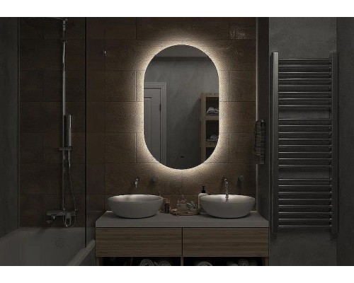 Зеркало Континент Fleur 700x1200 ЗЛП628 с подсветкой с бесконтактным выключателем