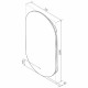 Зеркало Континент Fleur 700x1200 ЗЛП628 с подсветкой с бесконтактным выключателем