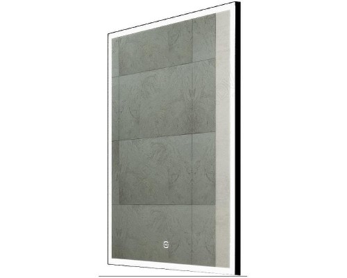 Зеркало Континент Frame 600x800 ЗЛП948 с подсветкой Черное с сенсорным выключателем