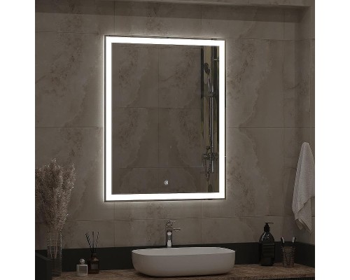 Зеркало Континент Mercury 700x900 ЗЛП506 с подсветкой с сенсорным выключателем