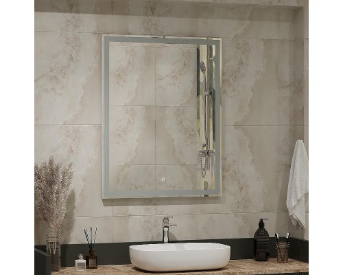 Зеркало Континент Mercury 700x900 ЗЛП506 с подсветкой с сенсорным выключателем