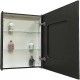 Зеркальный шкаф Континент Mirror Box black Led 60 МВК053 с подсветкой Черный