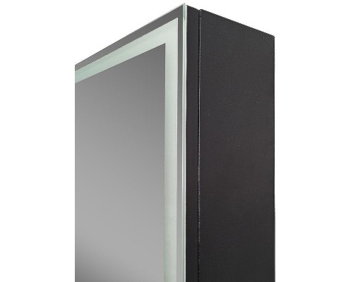 Зеркальный шкаф Континент Mirror Box black Led 60 МВК053 с подсветкой Черный