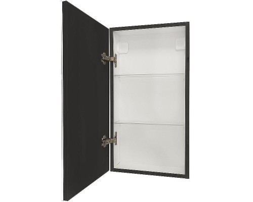 Зеркальный шкаф Континент Mirror Box black Led 35 L МВК063 с подсветкой Черный