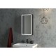 Зеркальный шкаф Континент Mirror Box black Led 35 L МВК063 с подсветкой Черный
