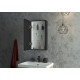 Зеркальный шкаф Континент Mirror Box black Led 35 L МВК063 с подсветкой Черный