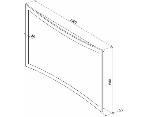 Зеркало Континент Silence 1200х780 ЗЛП489 с подсветкой с сенсорным выключателем