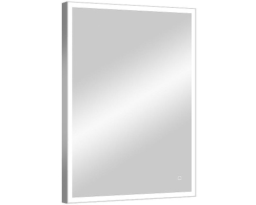 Зеркало Континент Solid 600х800 ЗЛП620 с подсветкой Серебро с сенсорным выключателем
